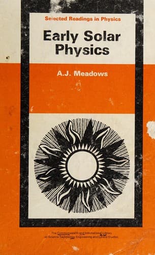 Tapa de Early solar physics