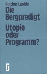 Tapa de Die Bergpredigt, Utopie oder Programm?