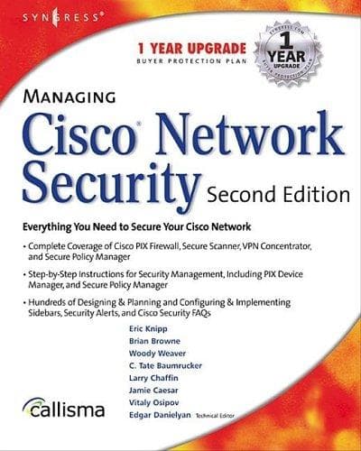 Tapa de Managing Cisco Network Security