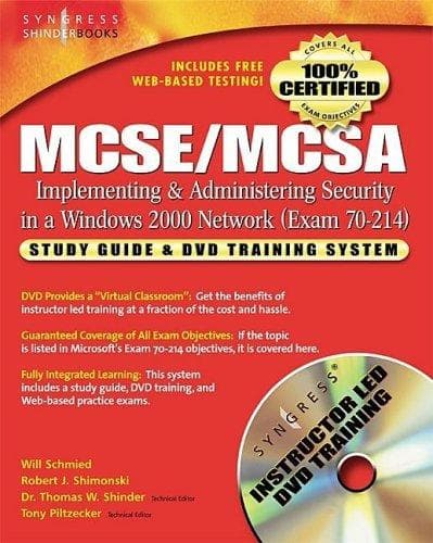 Tapa de MCSE implementing and administering security in a Windows 2000 network study guide & DVD training system