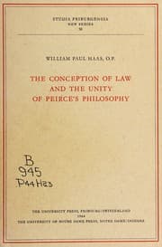 Tapa de The conception of law and the unity of Peirce's philosophy