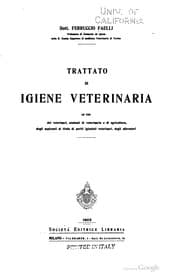 Tapa de Trattato di igiene veterinaria ..