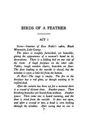 Tapa de Birds of a Feather: A Play in Four Acts