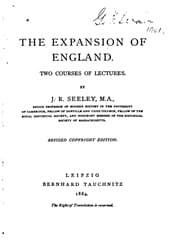 Tapa de The Expansion of England: Two Courses of Lectures