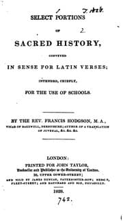 Tapa de Select portions of sacred history, conveyed in sense for Latin verses