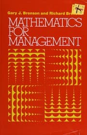 Tapa de Mathematics for management
