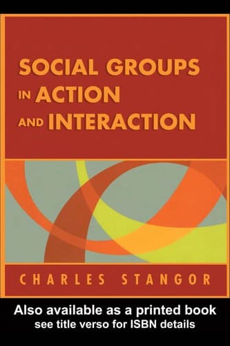 Tapa de Social groups in action and interaction