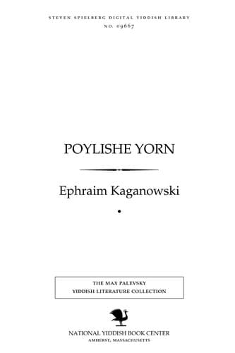 Tapa de Poylishe yorn