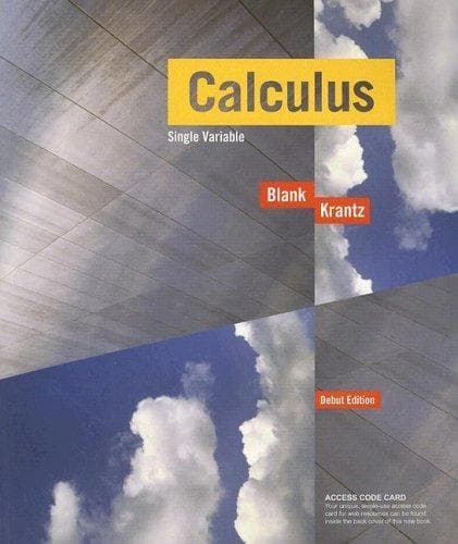 Tapa de Calculus, single variable