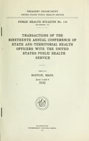Tapa de Public health bulletin