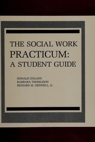 Tapa de The social work practicum