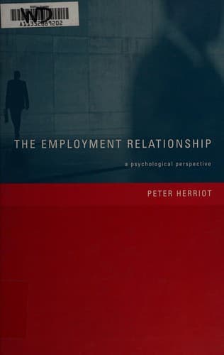 Tapa de The employment relationship