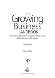Tapa de The growing business handbook