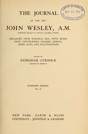 Tapa de The journal of the Rev. John Wesley, A.M., sometime fellow of Lincoln College, Oxford ...