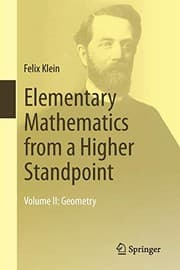 Tapa de Elementary Mathematics from a Higher Standpoint : Volume II
