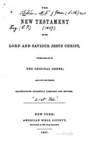 Tapa de Das neue Testament unsers Herrn und Heilandes Jesu Christi