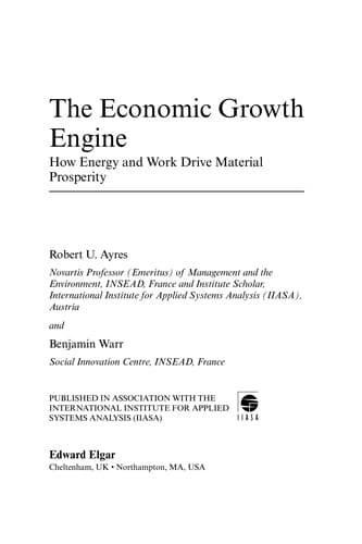 Tapa de The economic growth engine
