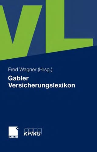 Tapa de Gabler Versicherungslexikon