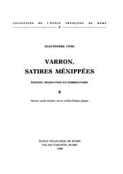 Tapa de Varron, Satires ménippées