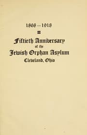 Tapa de Fiftieth anniversary of the Jewish Orphan Asylum, Cleveland, Ohio, 1868-1918