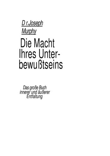 Tapa de Die Macht Ihres Unterbewusstseins