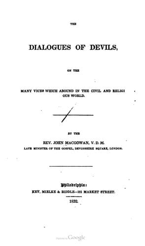 Tapa de The dialogues of devils