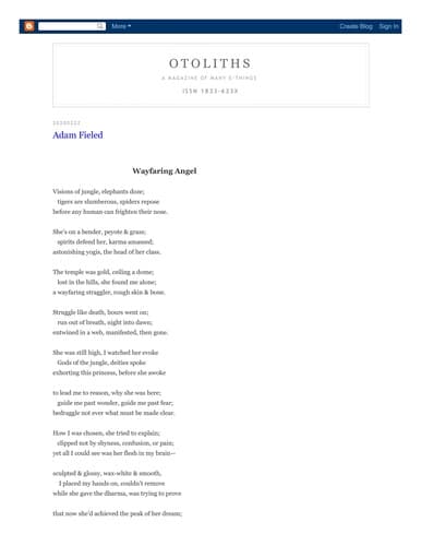 Tapa de 13 Pages: Otoliths