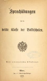 Tapa de Sprachübungen für die dritte klasse der volksschulen