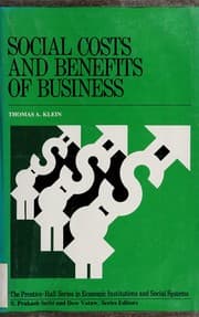 Tapa de Social costs and benefits of business