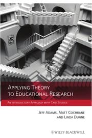 Tapa de Applying theory to educational research