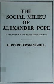 Tapa de The social milieu of Alexander Pope