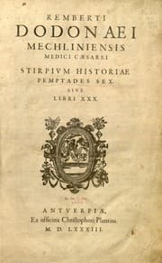 Tapa de Remberti Dodonaei ... Stirpium historiae pemptades sex, sive libri XXX