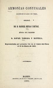 Tapa de Armonías conyugales