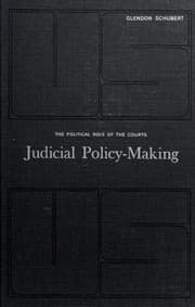 Tapa de Judicial policy-making