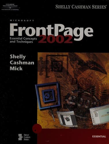Tapa de Microsoft FrontPage 2002