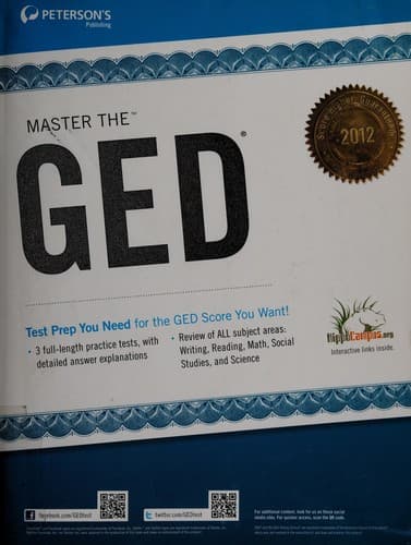 Tapa de Peterson's master the GED 2012