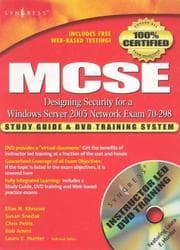 Tapa de MCSE designing security for a Windows Server 2003 network