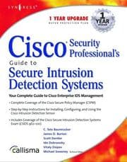 Tapa de Cisco security professional's guide to secure intrusion detection systems