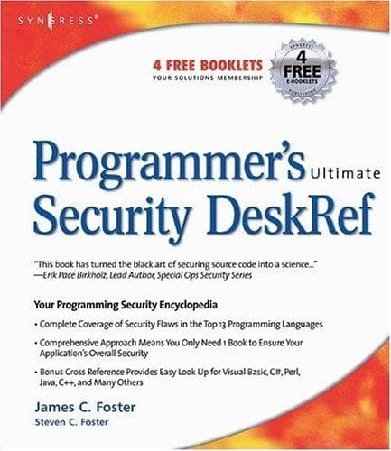 Tapa de Programmer's Ultimate Security DeskRef
