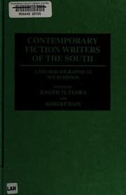 Tapa de Contemporary fiction writers of the South