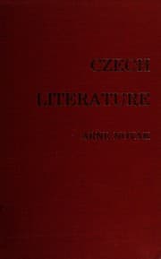 Tapa de Czech Literature (Joint Committee on Eastern Europe Publications: No. 4)