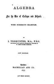 Tapa de Algebra for the Use of Colleges and Schools