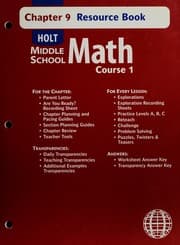 Tapa de Holt middle school math