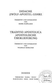 Tapa de Didache =
