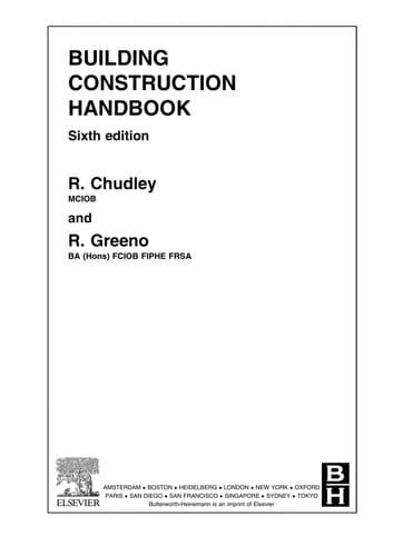 Tapa de Building construction handbook