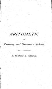 Tapa de Arithmetic in primary and grammar schools