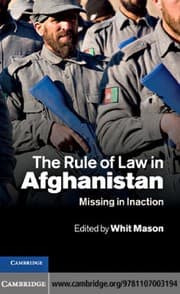 Tapa de The rule of law in Afghanistan