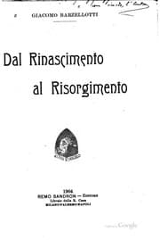 Tapa de Dal Rinascimento al Risorgimento