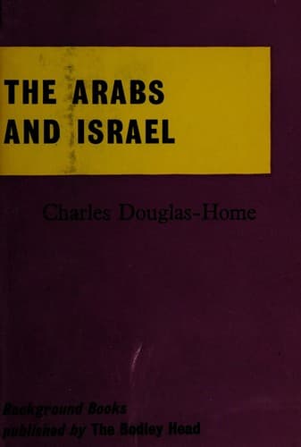 Tapa de The Arabs and Israel