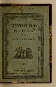Tapa de Constitucion política de la república de Chile